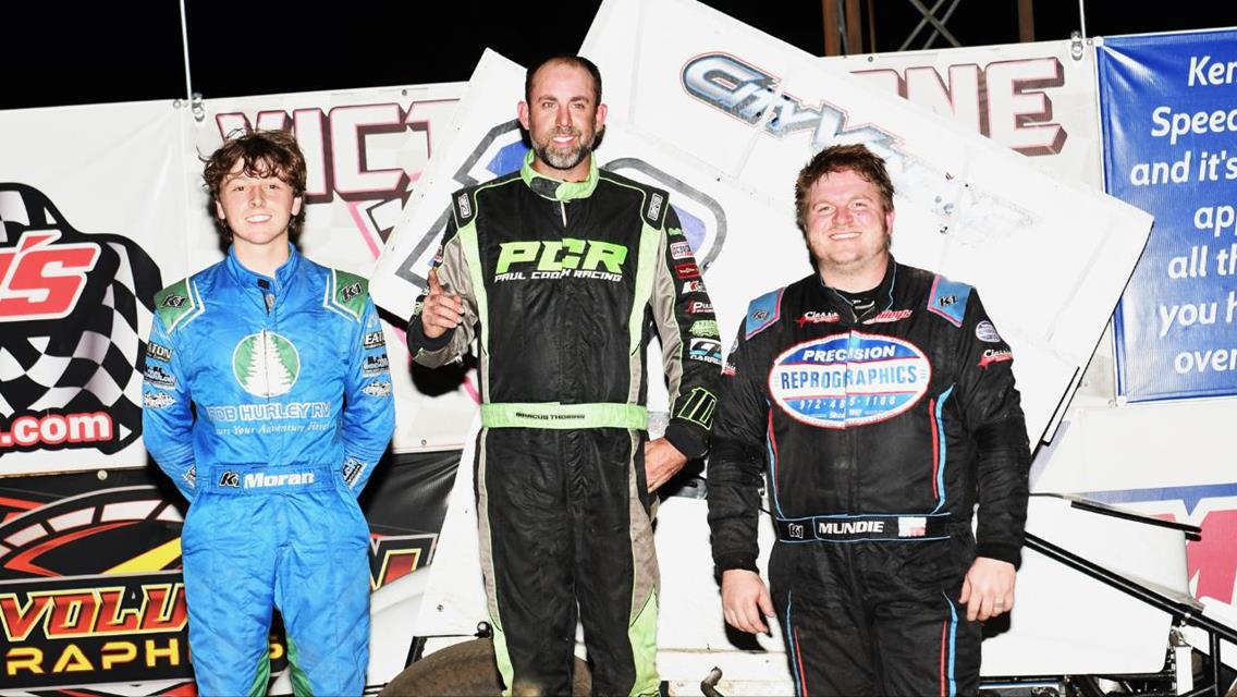 Marcus Thomas Prevails at Kennedale With ASCS Elite Outlaw Sprints