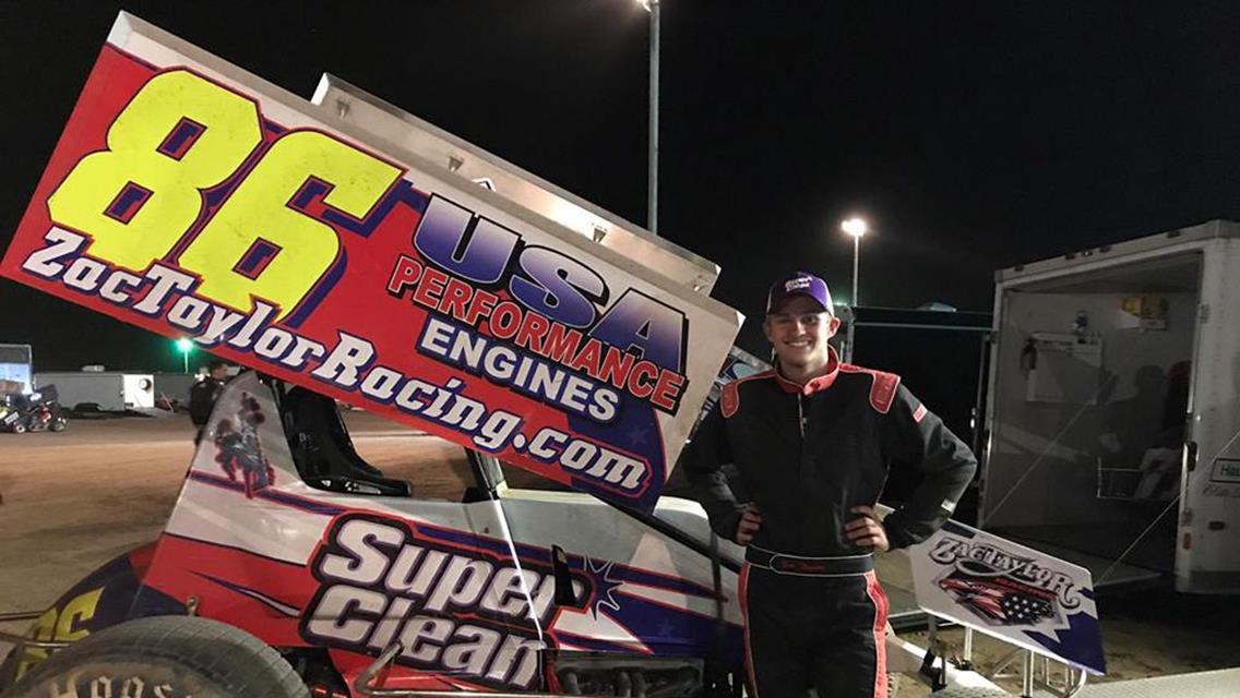 Taylor Snags Sprint Car Podium Finish, Looking Forward to Midget Doubleheader