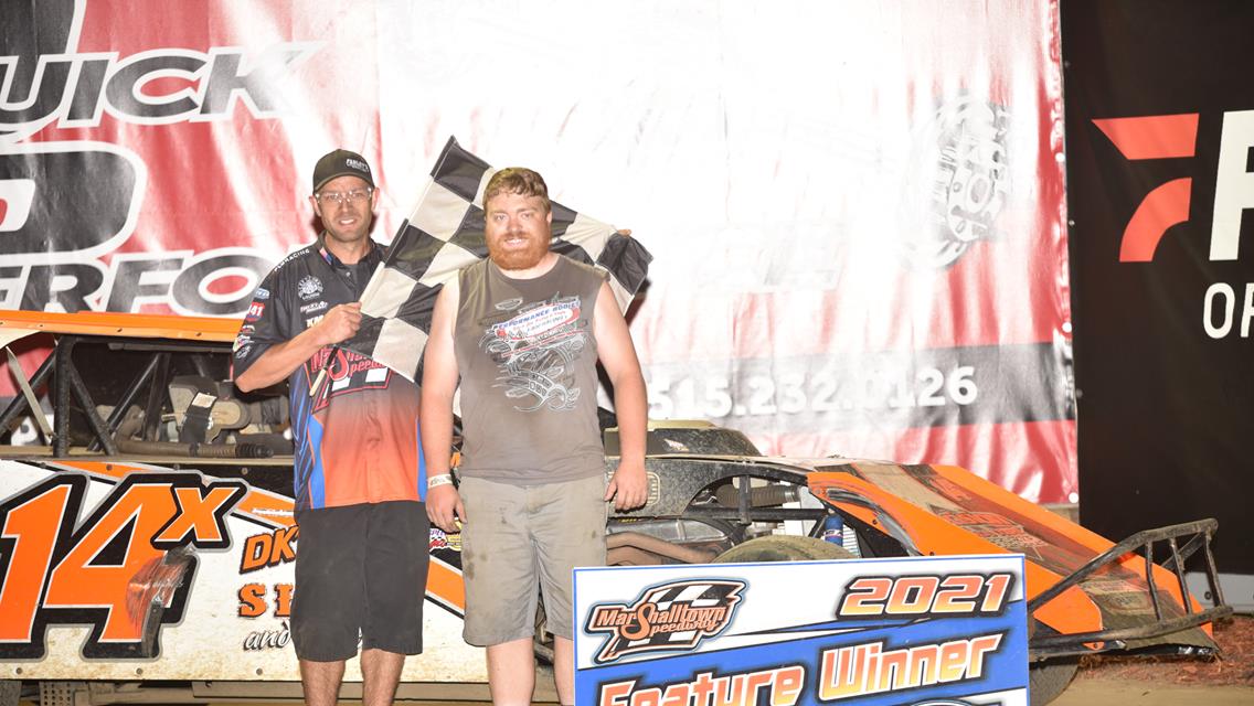 Schrage cashes in on $1,000 win, and Wollam takes it back to Victory Lane