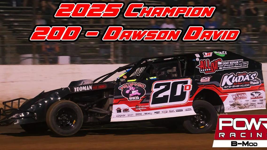 Dawson David Dominates to Secure 2025 POWRi B-Mod Championship