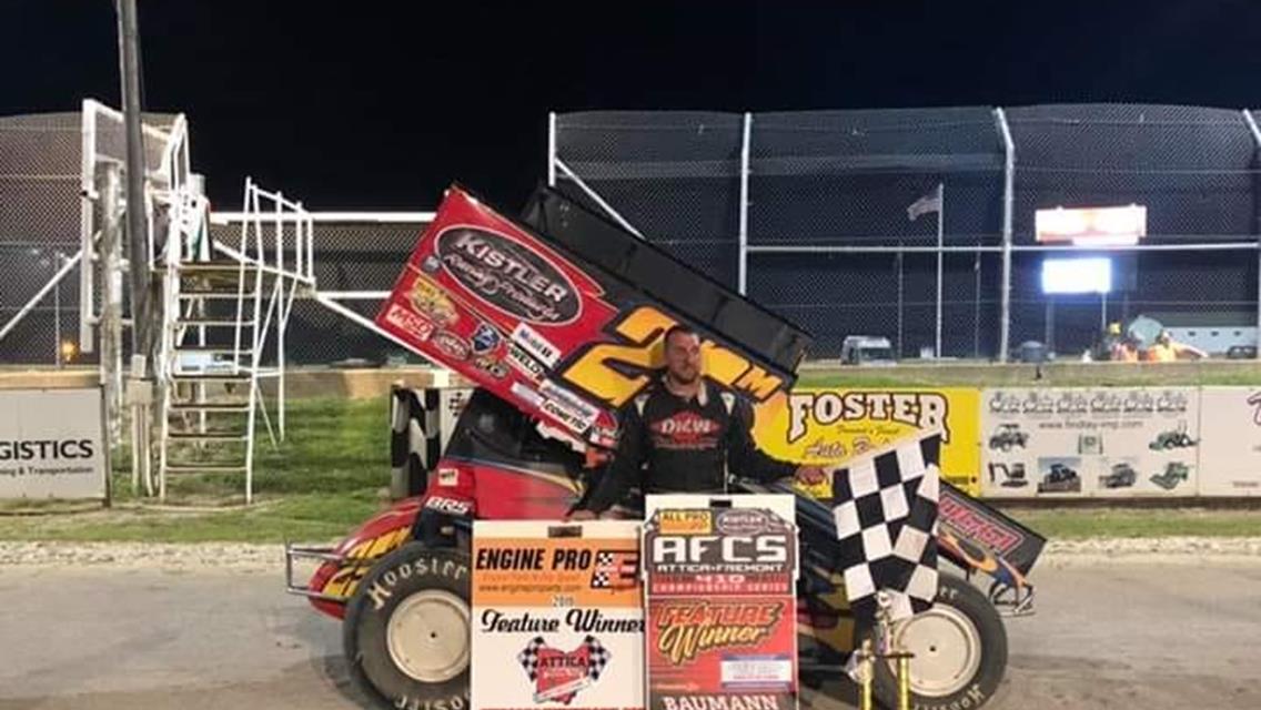 Andrews Scores First Win With New Team at Attica Raceway Park