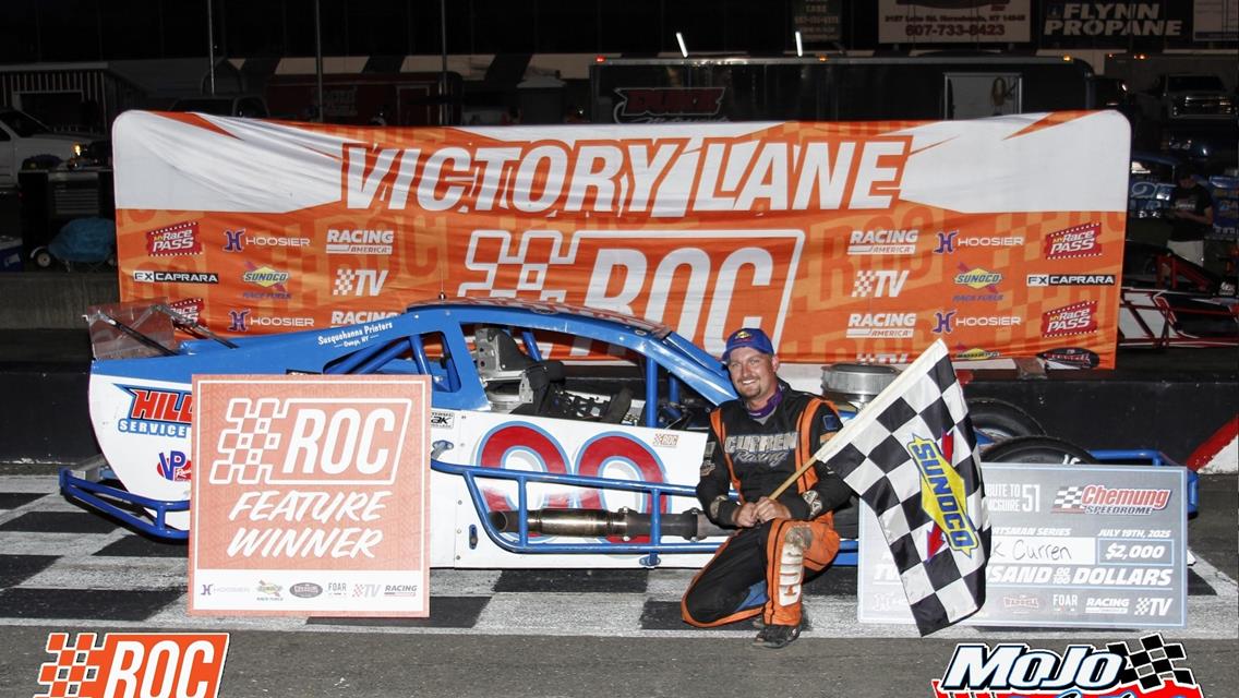 ZACK CURREN SCORES EMOTIONAL RACE OF CHAMPIONS SPORTSMAN MODIFIED SERIES WIN AT CHEMUNG SPEEDROME IN TRIBUTE TO ED MCGUIRE 51