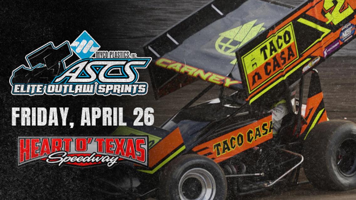 ASCS Elite Outlaws Headlining Friday At The Heart O’ Texas Speedway