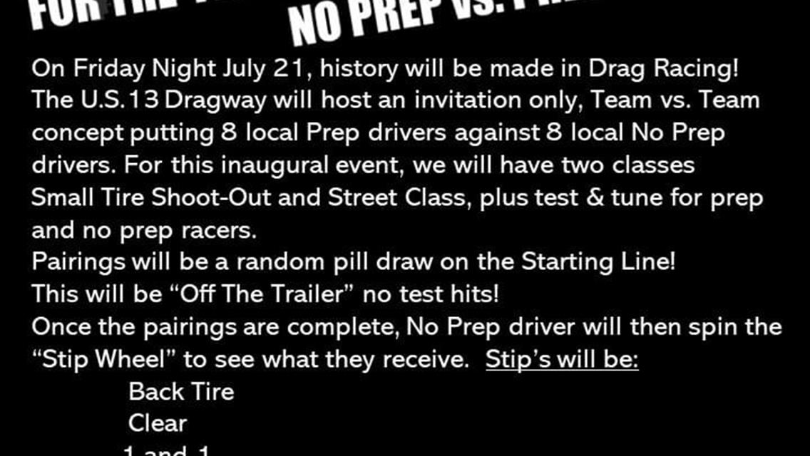 Upcoming Events at US 13 Dragway