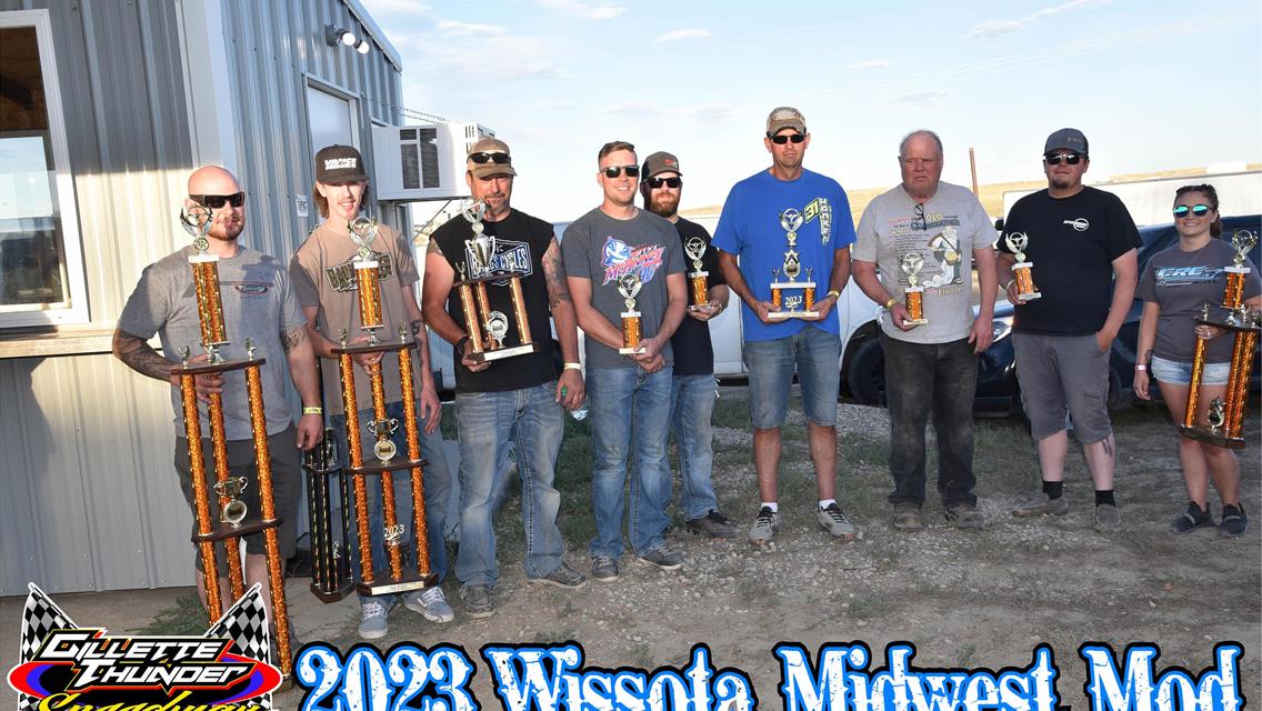 Congrats to your 2023 Gillette Thunder Speedway Overall Points winners in the Wissota Midwest Modified Class!