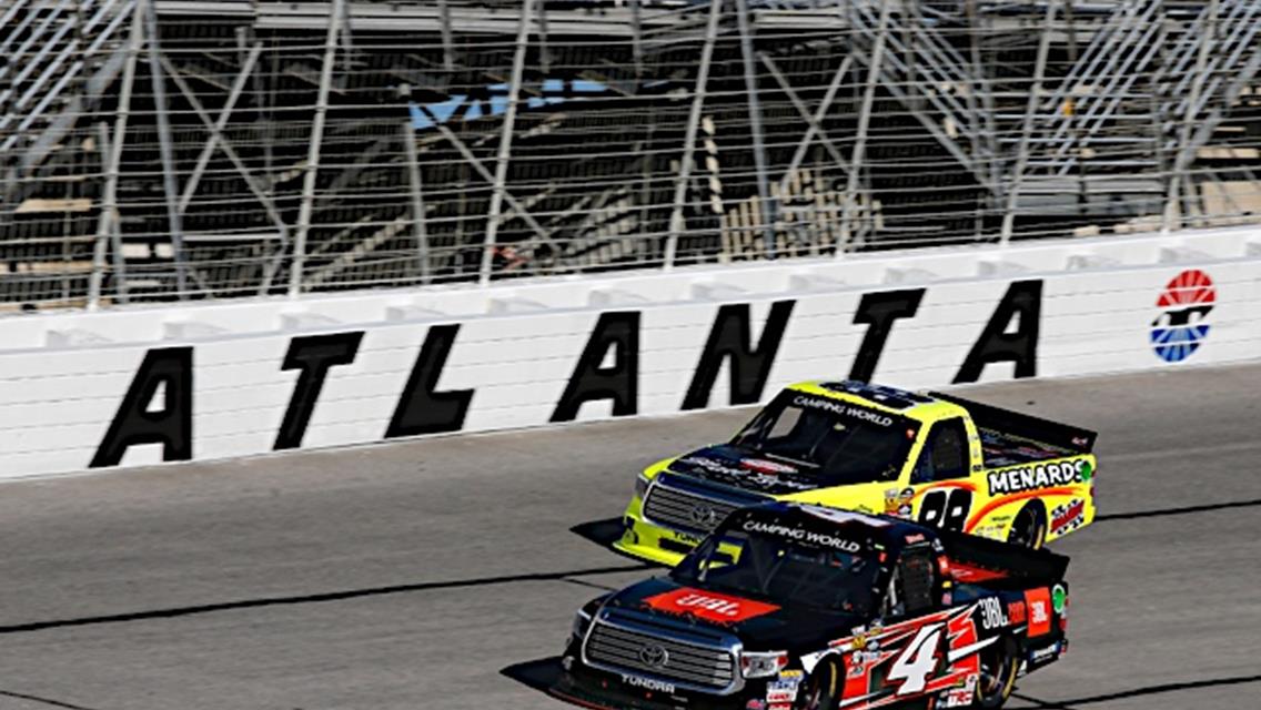 Blown Tire Ends Bell&#39;s Bid for Victory at Atlanta