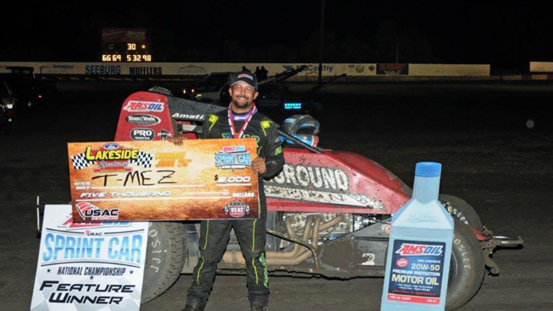 Meseraull outguns Bacon at Lakeside Speedway