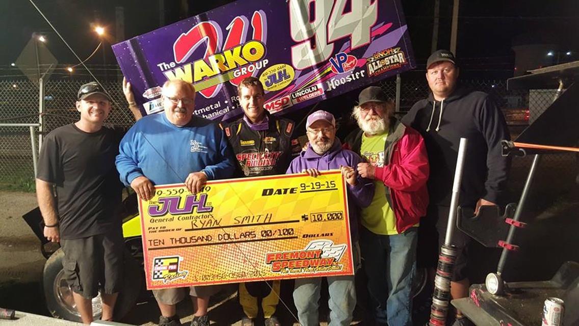 Smith Picks Up $10,000-to-Win Jim Ford Classic at Fremont Speedway