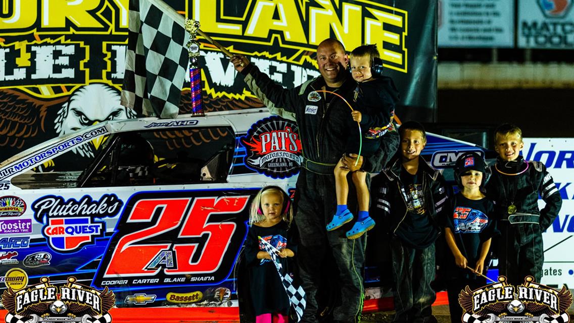 Aho grabs Eagle River Speedway checkers