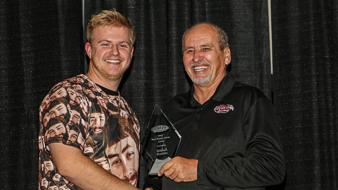 Long-time racing supporter Chris Davis named Forrest Lucas Lifetime Achievement Award winner at Lucas Oil Speedway banquet