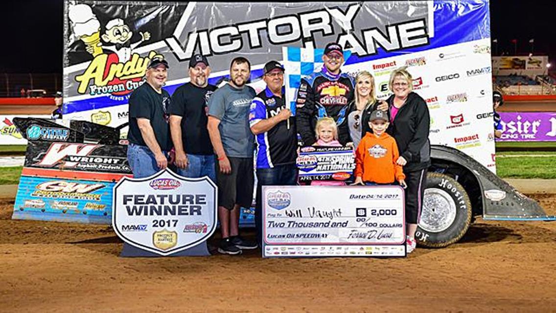 Vaught steals MLRA opener at Lucas Oil Speedway