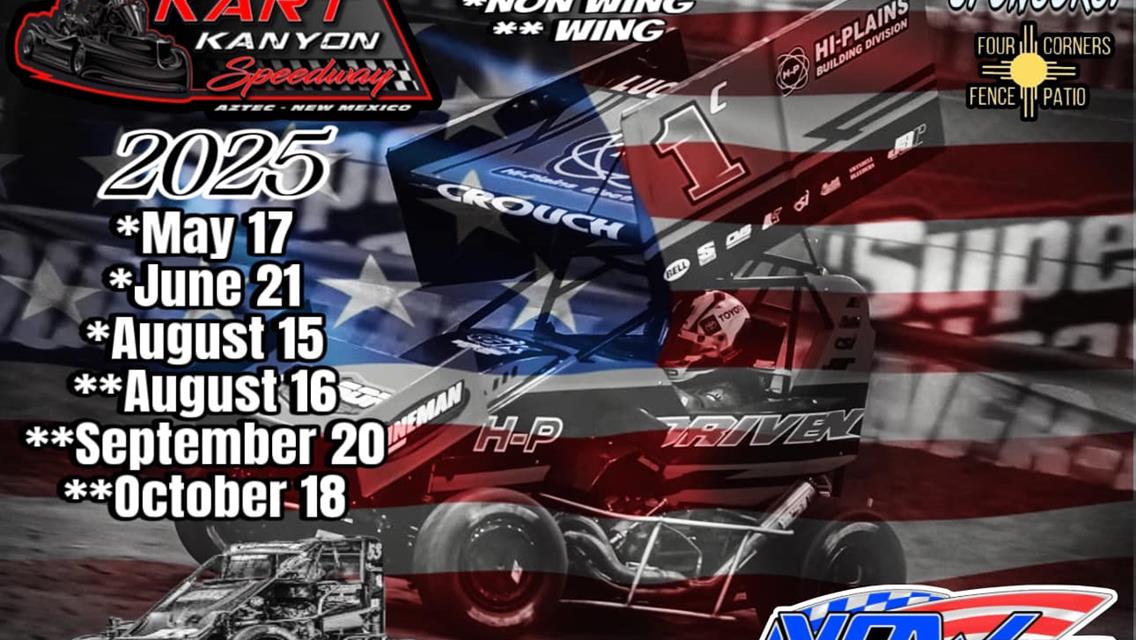 NOW600 Returns to New Mexico Sanctioning Kart Kanyon Speedway!