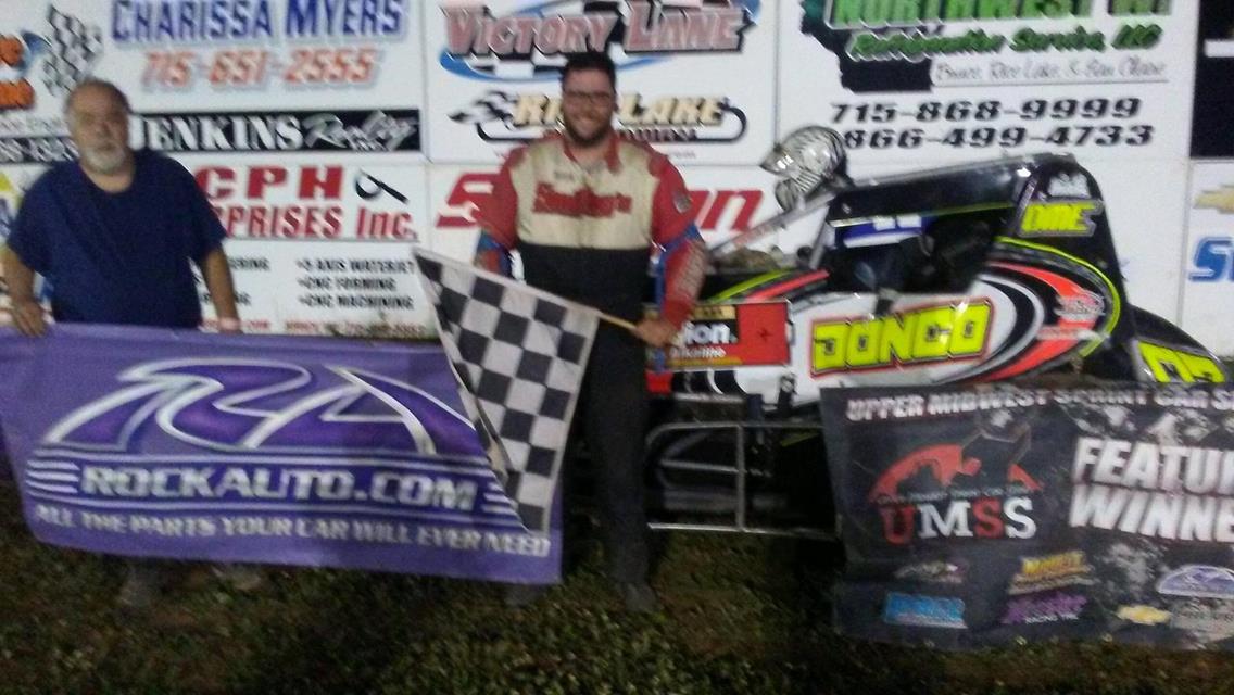 Mike Mueller Tops Exciting Traditional Sprint Car Battle at Rice Lake Speedway