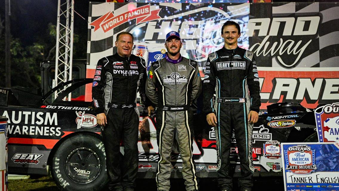 Highland Speedway (Highland, IL) – World of Outlaws Real American Beer Late Model Series – Beat the Heat 40 – August 13th, 2025.
