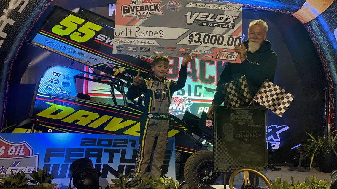 Barnes Captures Third Straight Lucas Oil NOW600 Series Restricted ‘A’ Class Victory to Sweep KKM Giveback Classic at Port City Raceway