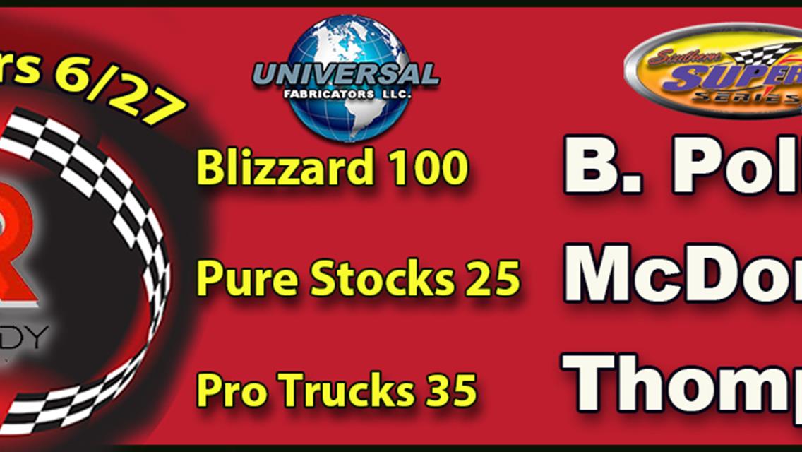 Pollard Wins Blizzard 2; McDonald in Pure Stocks; Thompson in Pro Trucks; Photos &amp; Story