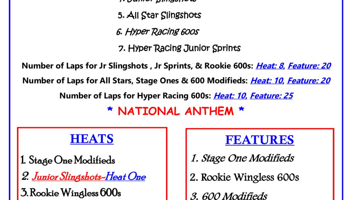 08-09-25 - Jr Slingshots Rising Star 2 of 3 + All Stars & Jr PA Speedweek Finale