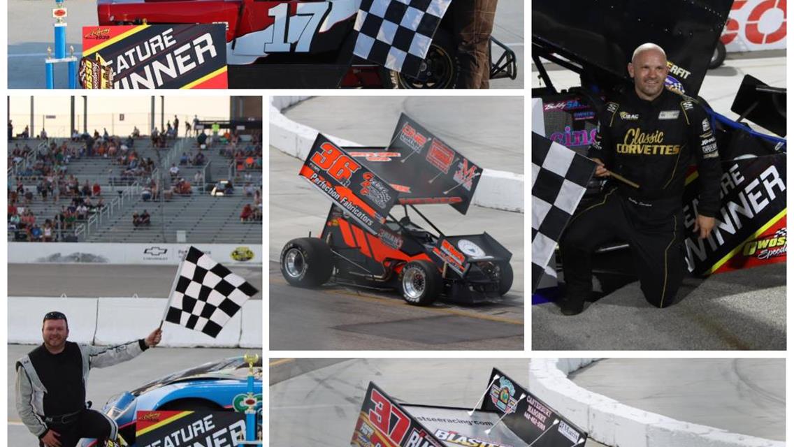 Santos and Swanson Battle in Instant Classic Sprint Car Duel at Owosso
