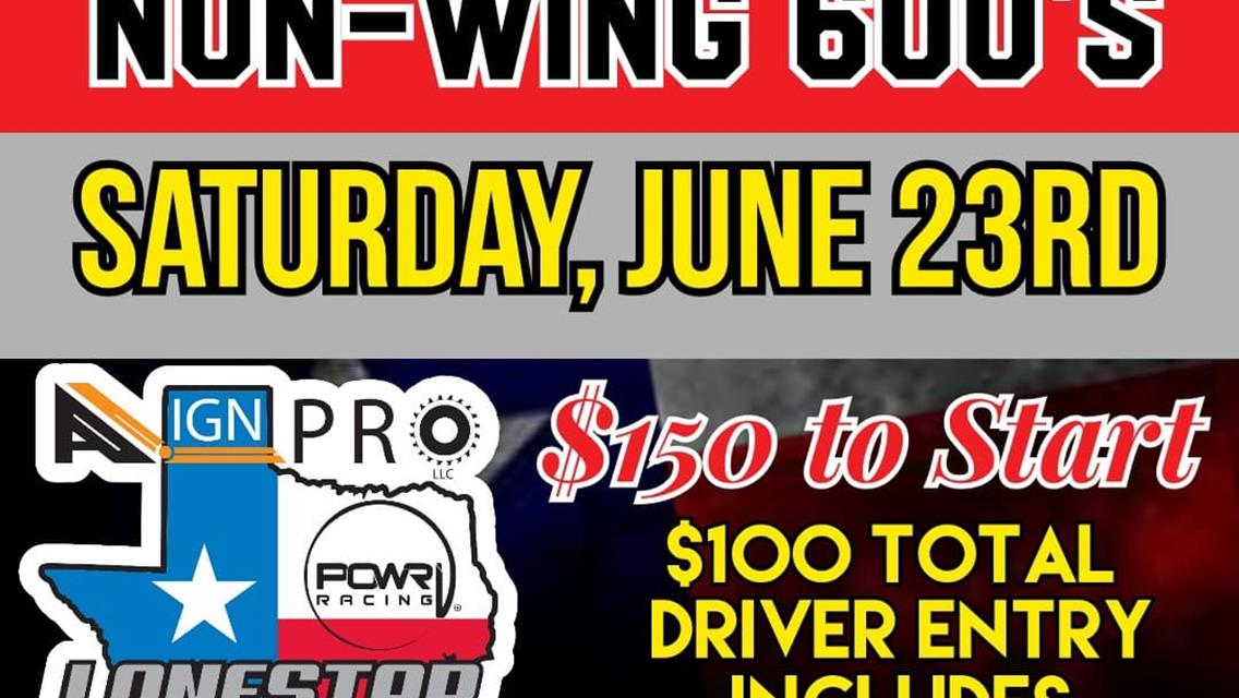 June 23rd race date Track Changed to Big O Speedway