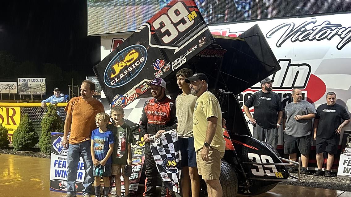 MACRI CLAIMS VICTORY IN $ 20,000-TO-WIN KEVIN GOBRECHT MEMORIAL / LABOR DAY DUEL AT LINCOLN SPEEDWAY; 358 Feature Postponed to September 14