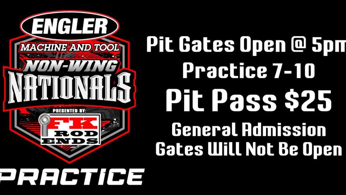 Engler Machine &amp; Tool Non-Wing Nationals presented by FK RodEnds Practice Night