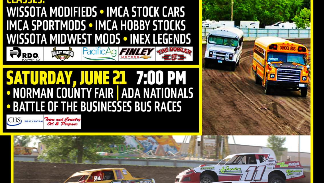 NORMAN COUNTY FAIR | ADA NATIONALS: Thursday, June 19 &amp; Saturday, June 21