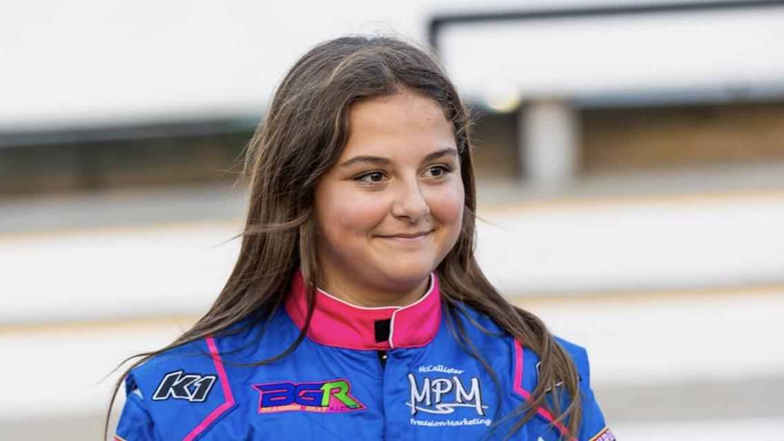 Delaney Gray impresses with two runner-up finishes in Legend car debut