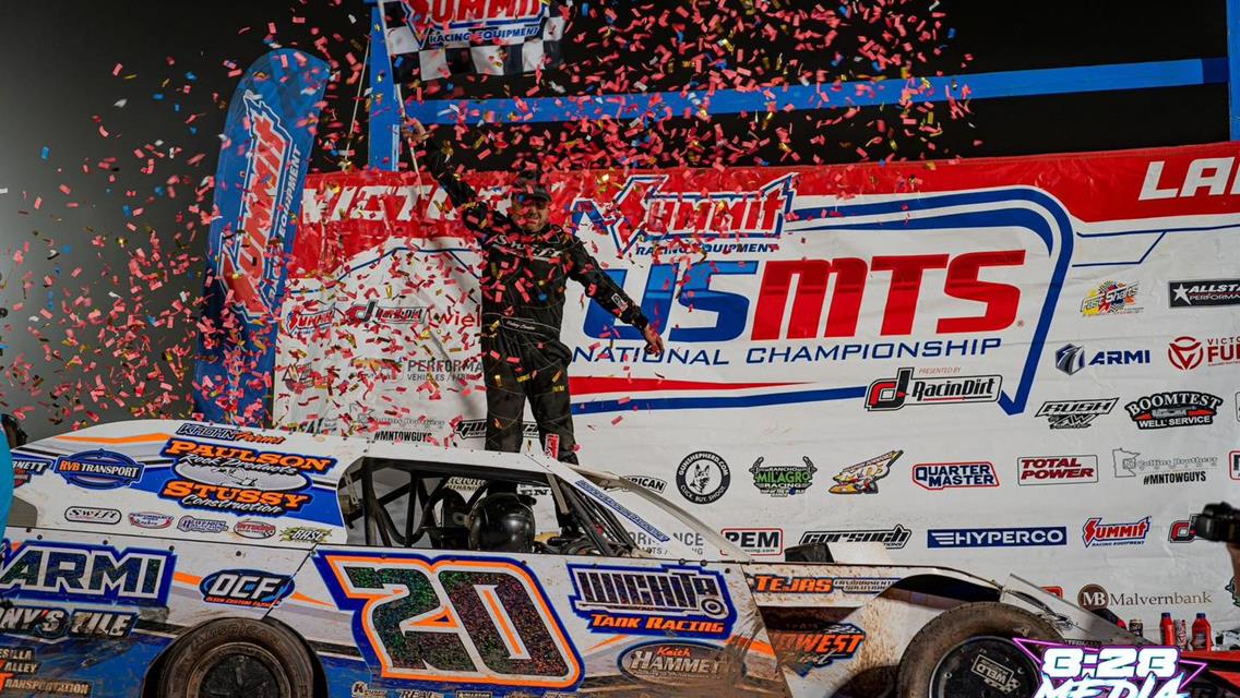 Cedar Lake Speedway (New Richmond, WI) – United States Modified Touring Series (USMTS) – 25th Annual Masters – June 13-15, 2024. (8:28 Media photo)