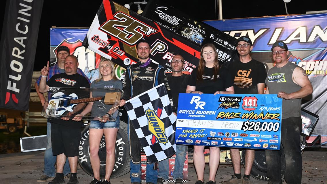 141 STUNNER: Wisconsin Native Travis Arenz Beats Kubota High Limit Racing for $26,000 in Rayce Rudeen Foundation Race