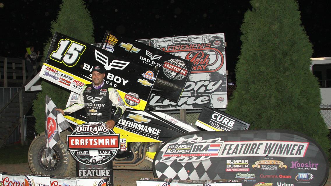 SCHATZ DOMINATES IRA/WORLD OF OUTLAWS CO-SANCTIONED CONTEST DURING CORNFEST AT ANGELL PARK SPEEDWAY!
