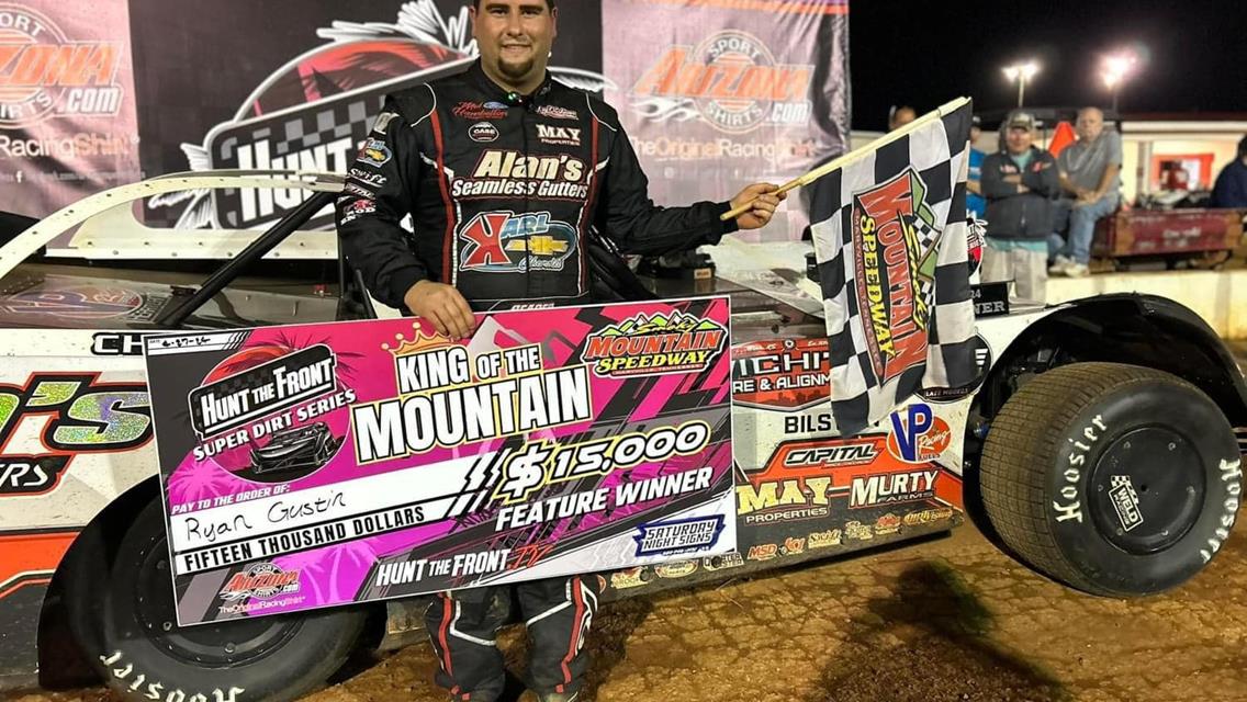 Ryan Gustin wins the Hunt the Front Super Dirt Series at Smokey Mountain Speedway