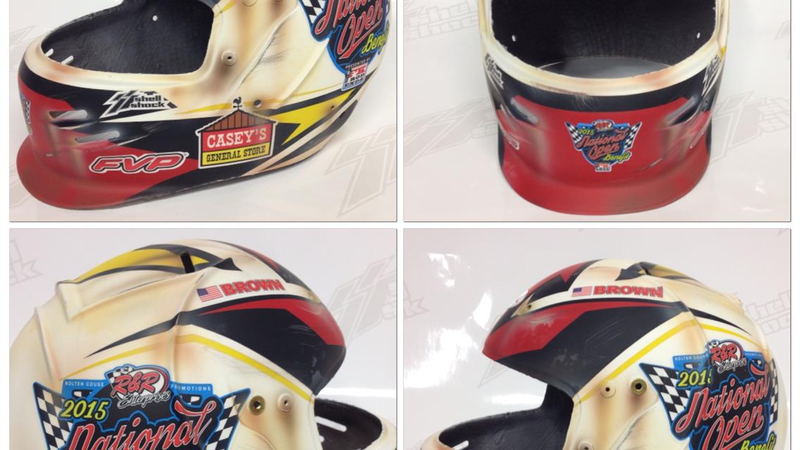 Brian Brown helmet showcase item in this year&#39;s National Open Benefit