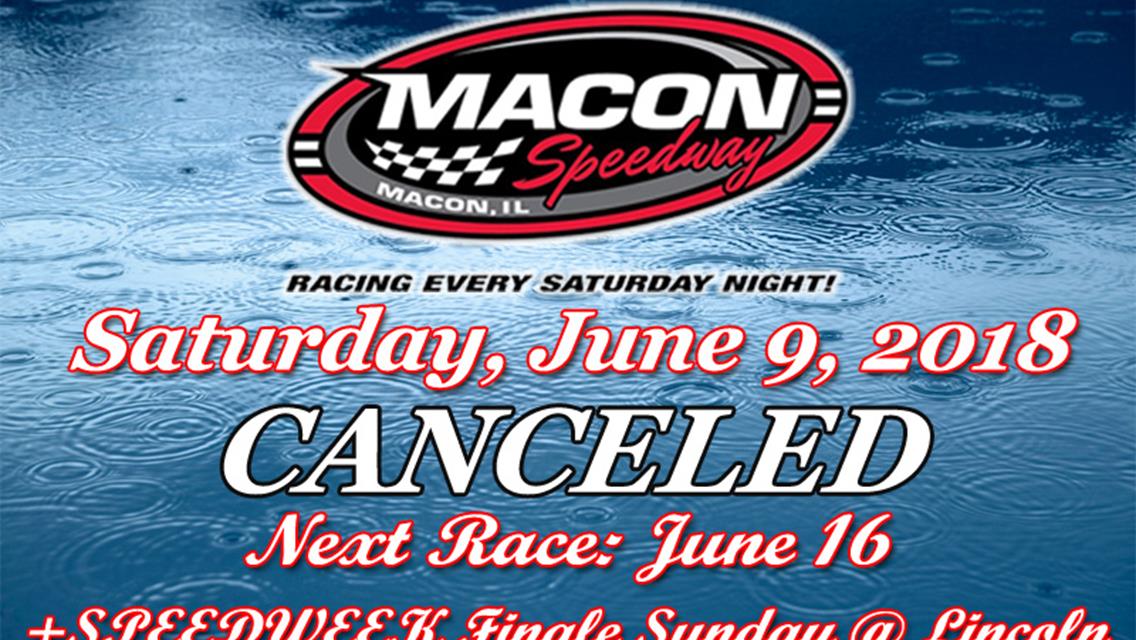 Macon Speedway POWRi SPEEDWEEK Event Canceled Due To Rain