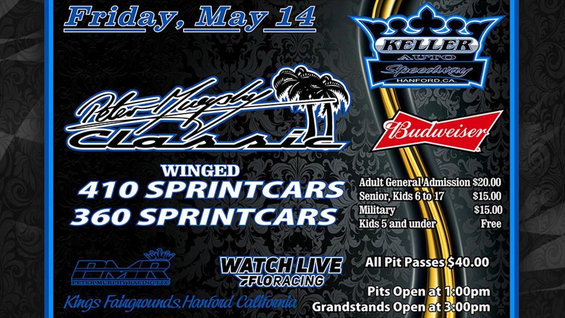 PETER MURPHY CLASSIC - MAY 14 (FRIDAY)