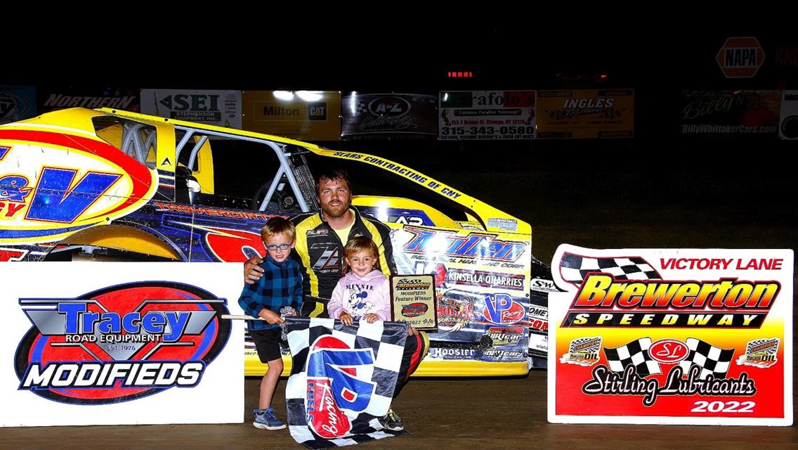 Tim Sears Jr. Uses Late Race Pass to Return to Brewerton Speedway Modified Victory Lane
