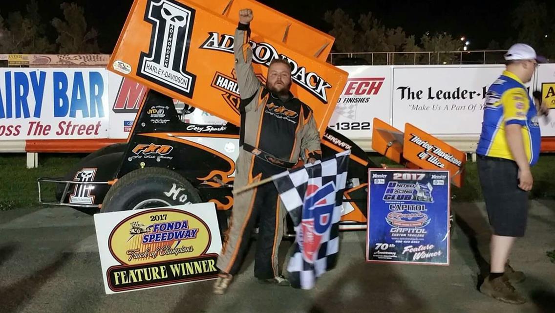 Cory Sparks grabs first career URC win at Fonda Speedway