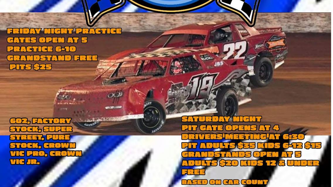 Next Event , June 7th, Saturday Night Racing