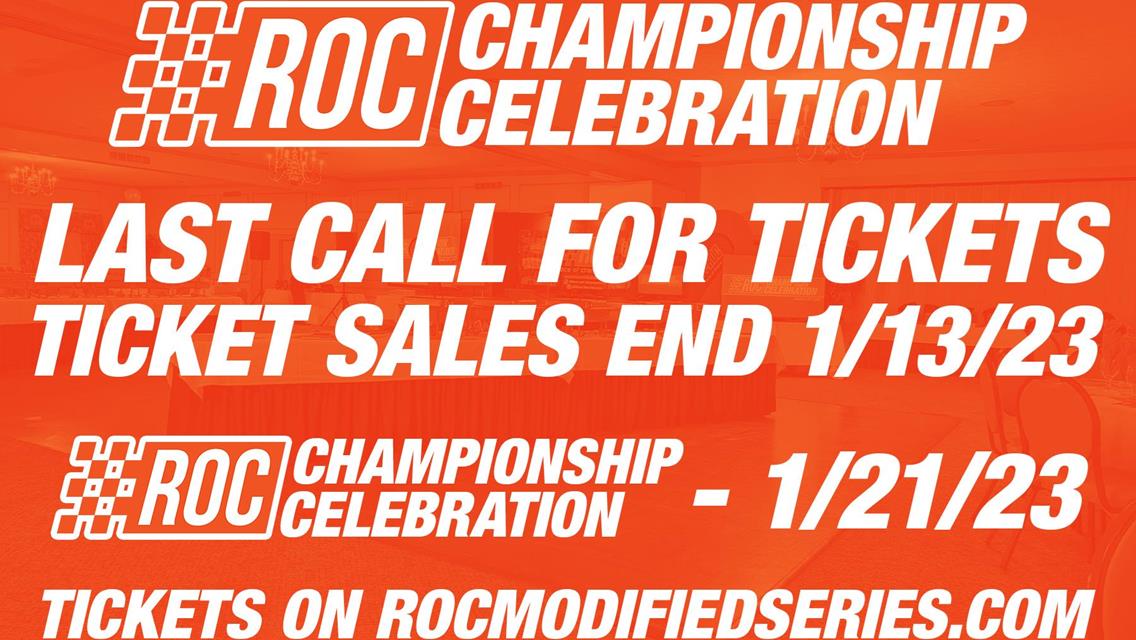 RACE OF CHAMPIONS “FAMILY OF SERIES” CHAMPIONSHIP CELEBRATION SET FOR  SATURDAY, JANUARY 21, 2023 IN MOUNT MORRIS, N.Y.