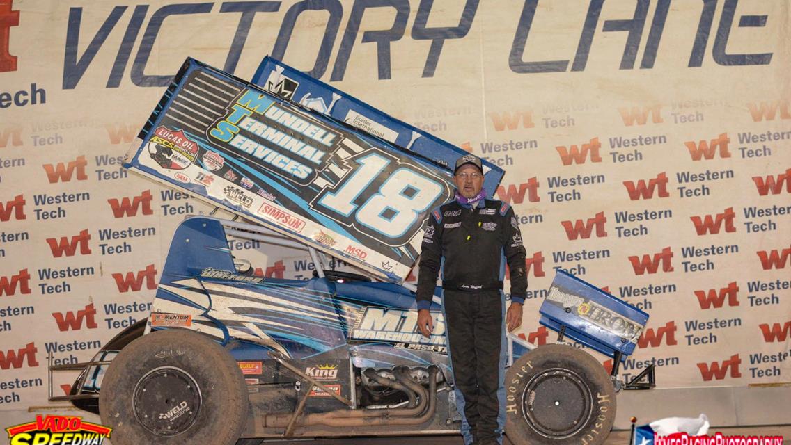 Lorne Wofford Launches to Third POWRi Vado Super Sprint Victory of Season