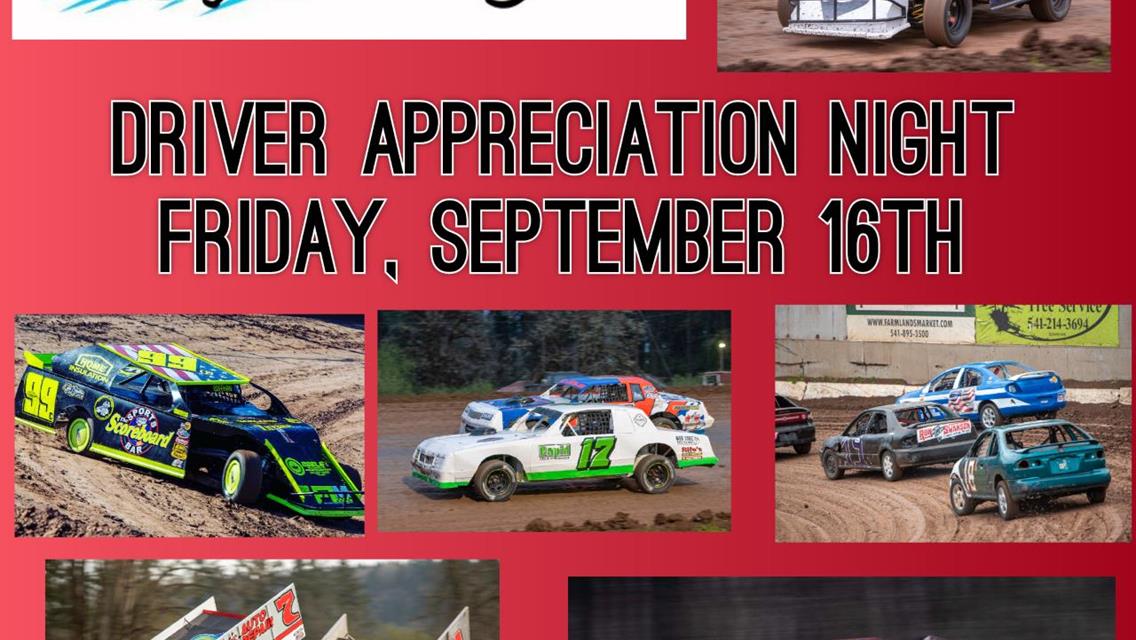 DRIVERS GET YOUR TICKETS FOR SEPTEMBER 16TH!!