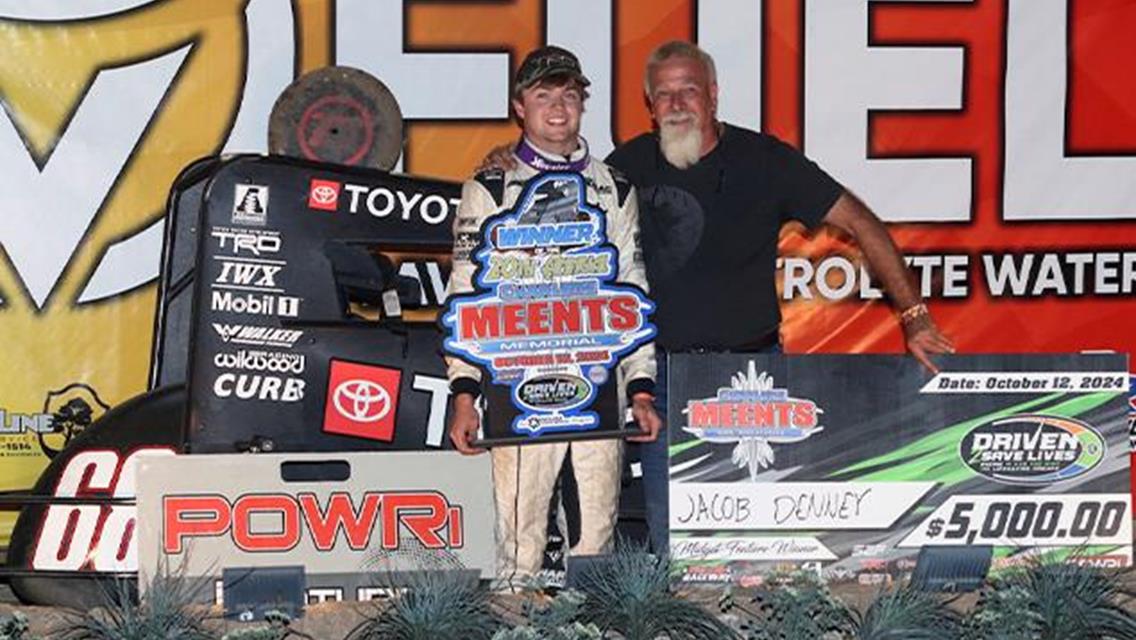 Jacob Denney Victorious in Meents Memorial with POWRi National and West Midget Leagues at Port City Raceway