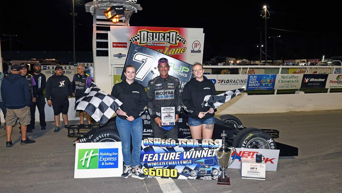 Otto Sitterly Scores Milestone 50th Oswego Supermodified Win with $6,000 ISMA/MSS Triumph
