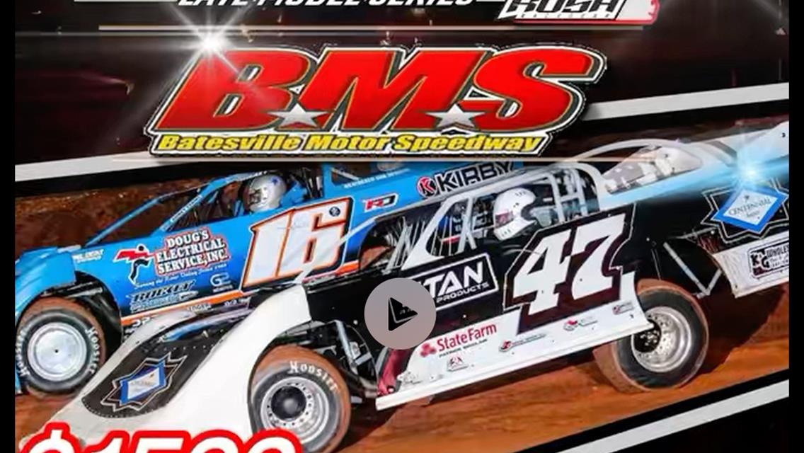 TITAN LEGENDS LATE MODELS INVADE BATESVILLE MOTOR SPEEDWAY-SATURDAY APRIL 19TH!