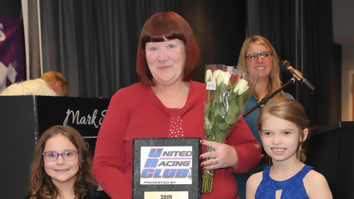 Tammy Chambers accepting Woman of the Year award