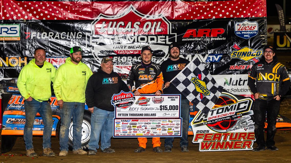 Atomic Speedway (Alma, OH) – Lucas Oil Late Model Dirt Series – Buckeye Spring 50 – March 21st, 2025. (Heath Lawson photo)