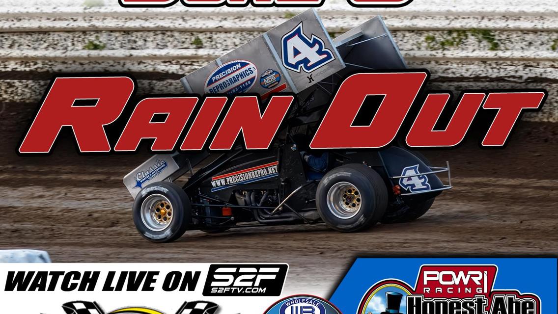 POWRi Sprint Show at Tri-City Speedway Canceled Due to Soaking Rainfall