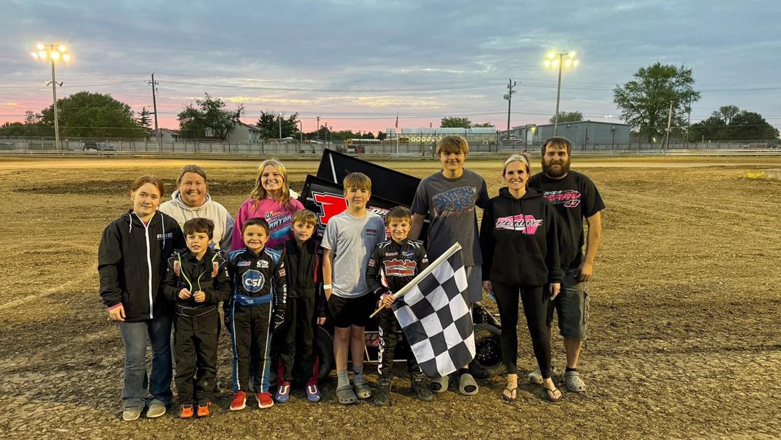 Sharpe, Andrews, and Perry Ace HART Series Fields at Rush County on Sunday!