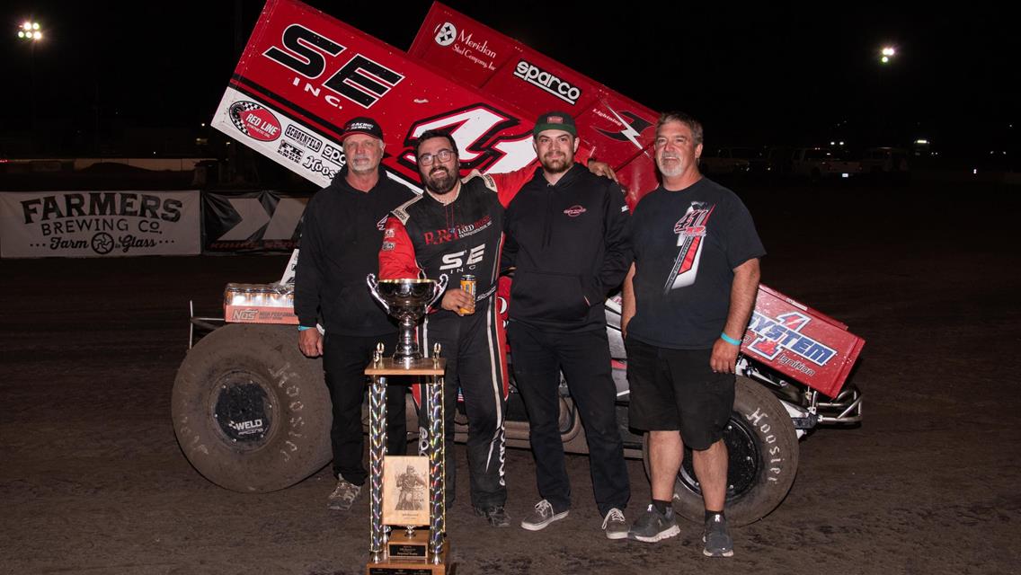 Dominic Scelzi Records 50th Career Sprint Car Victory and Takes KWS/NARC Points Lead