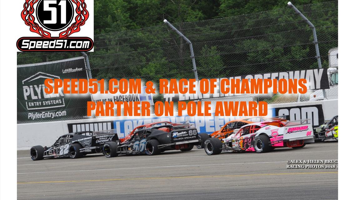 SPEED51.COM &amp; RACE OF CHAMPIONS PARTNER ON POLE AWARD