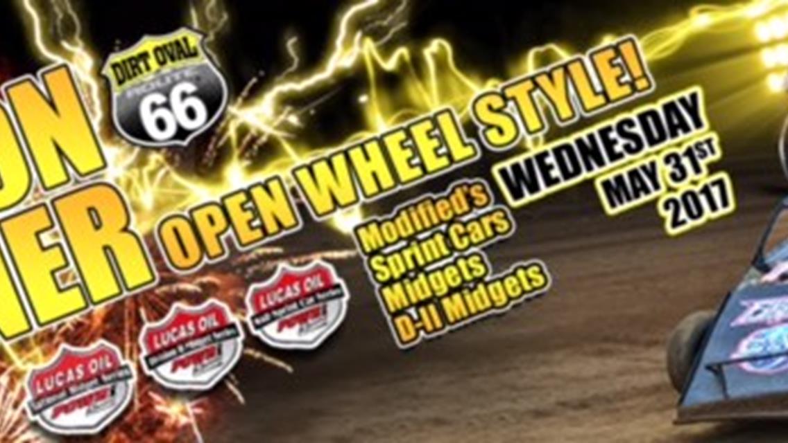 Dirt Oval at Route 66 Wednesday, May 31st